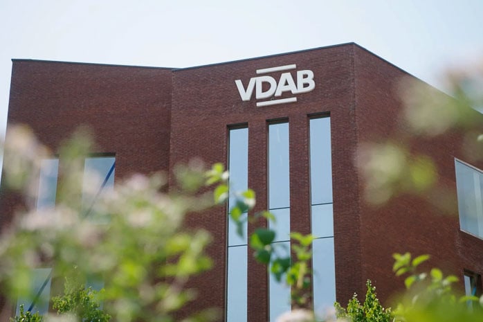 VDAB logo on building in Mechelen